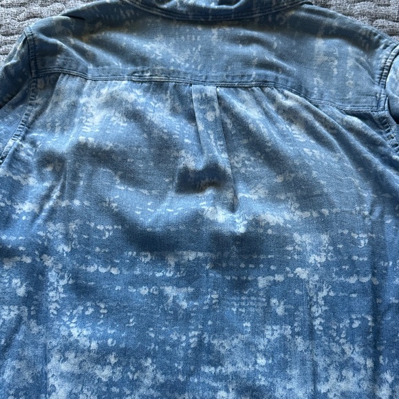 Calvin Klein Blue Patterned Button Down Shirt - Picture 6 of 11